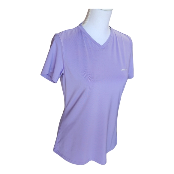 Reebok Women's Athletic Short Sleeve Shirt, Play Dry, V-Neck, Size Large, L - Picture 3 of 10